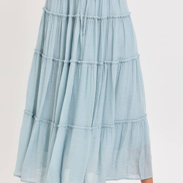 FLOWY TIERED MAXI SKIRT - La Dolce Vita Boutique