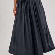 BOHEMIAN SIDE SLIT ROUNDED HEM WIDE LEG PANTS - La Dolce Vita Boutique