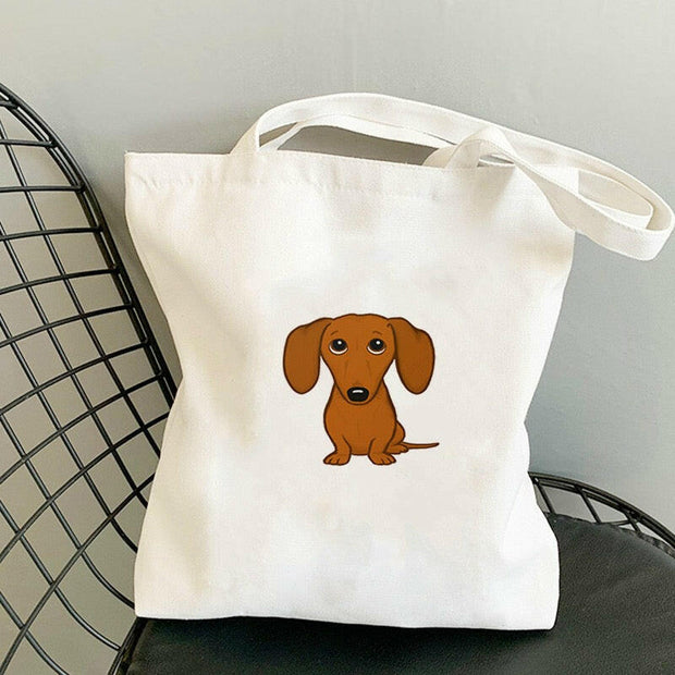 Pup Dachshund Tote Bag - La Dolce Vita Boutique