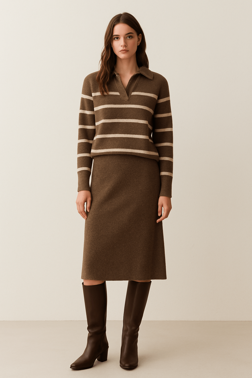 Long Sleeve V - Neck Sweater - La Dolce Vita Boutique