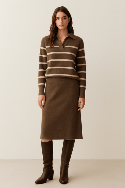 Long Sleeve V - Neck Sweater - La Dolce Vita Boutique