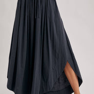 BOHEMIAN SIDE SLIT ROUNDED HEM WIDE LEG PANTS - La Dolce Vita Boutique