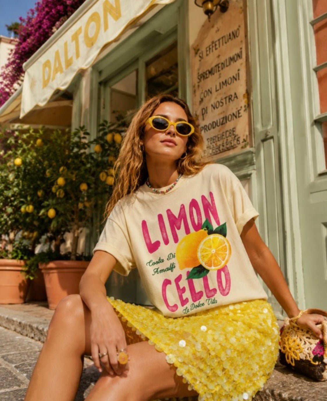 Limon Cello Short Sleeve Tee - La Dolce Vita Boutique