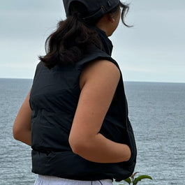 Lightweight Cropped Puffer Vest - La Dolce Vita Boutique