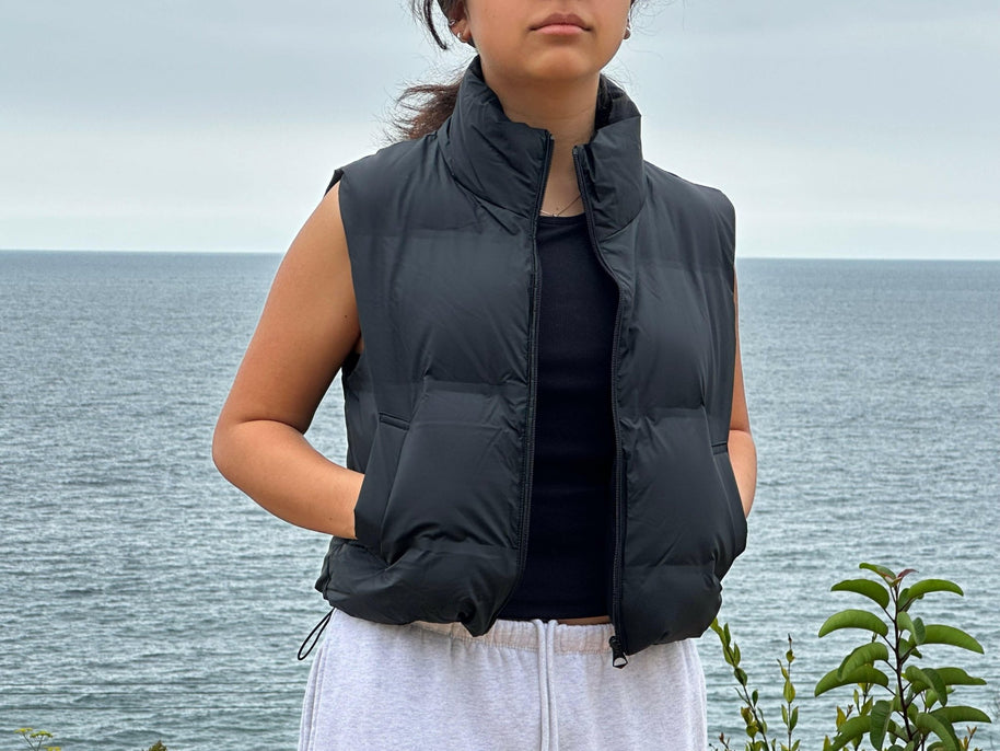 Cropped Puffer Vest - La Dolce Vita Boutique