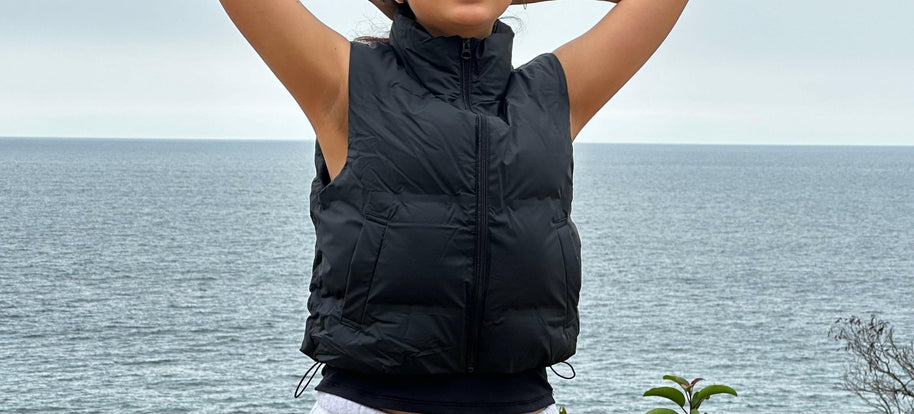 Lightweight Cropped Puffer Vest - La Dolce Vita Boutique