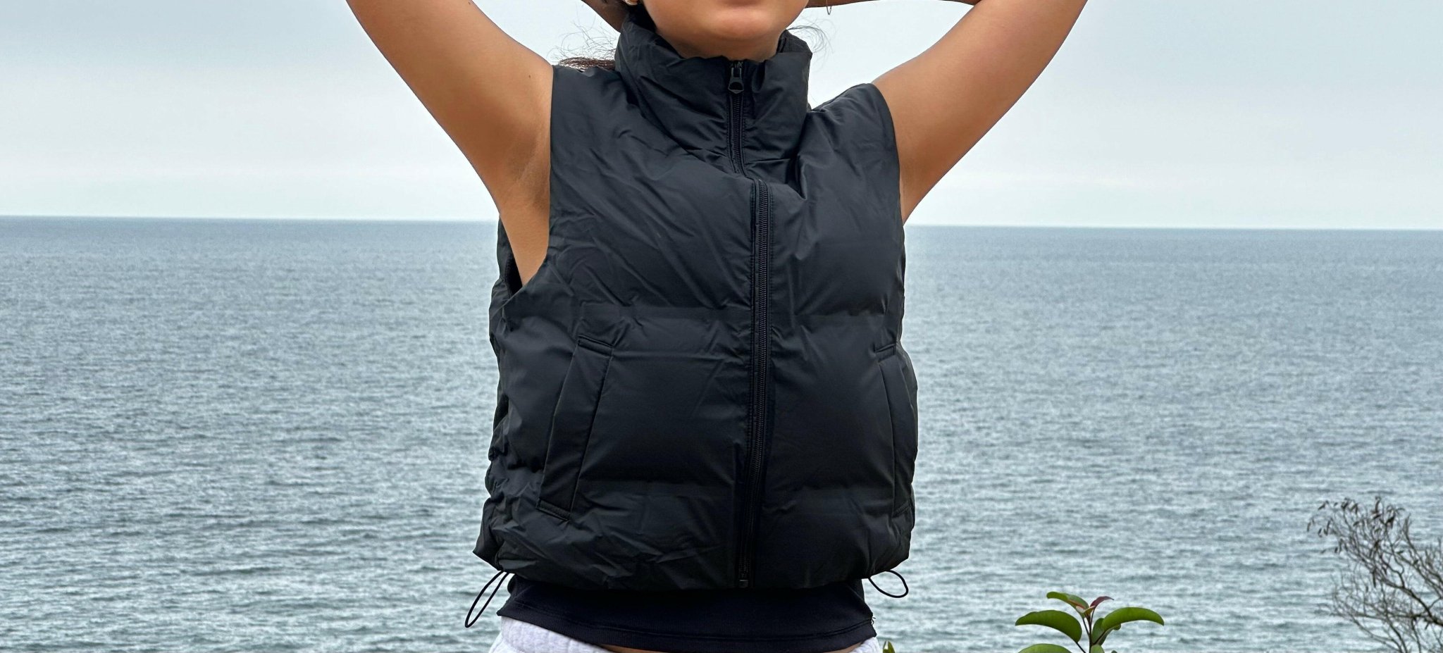 Lightweight Cropped Puffer Vest - La Dolce Vita Boutique